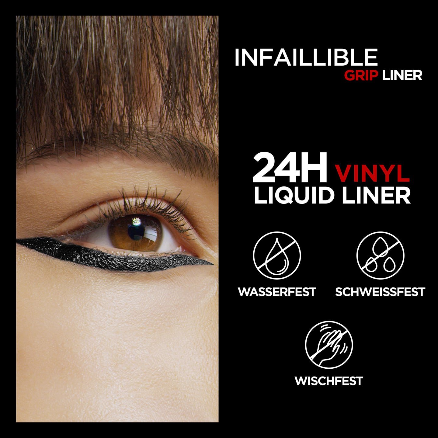 Infaillible Automatic Grip 24H Vinyl Liquid Liner Black Textur